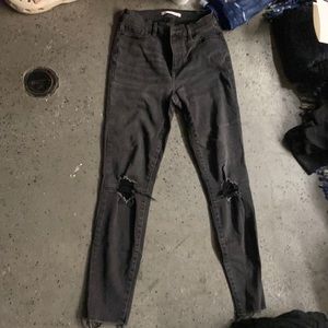 pacsun size 25 black jeans